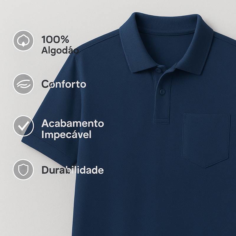Pague 1 Leve 3 Camisas polo + perfume 212 mini + Frete Grátis